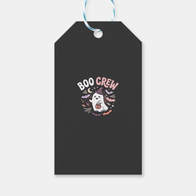Halloween Grusel Crew Geist Geschenkanhänger (Vorderseite)