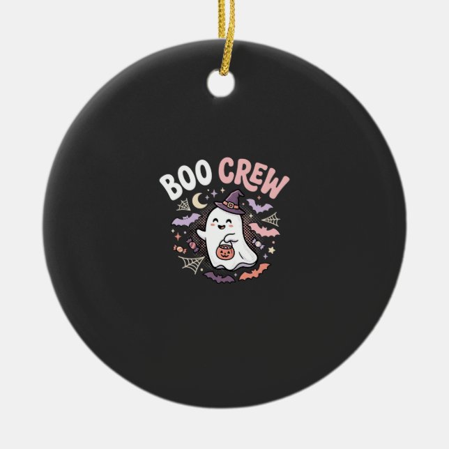 Halloween Grusel Crew Geist Keramik Ornament (Vorne)