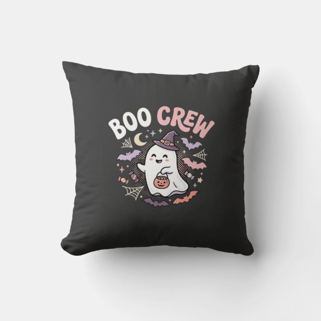 Halloween Grusel Crew Geist Kissen (Vorderseite)