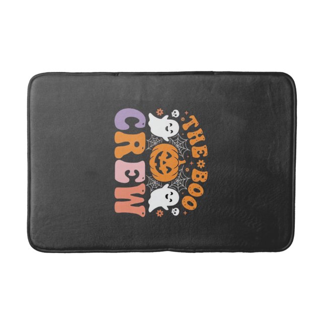 Halloween Grusel-Crew Geist-Kürbis-Design_1 Badematte (Vorderseite)