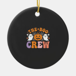 Halloween Grusel Crew Geist Kürbis Design_1 Keramik Ornament