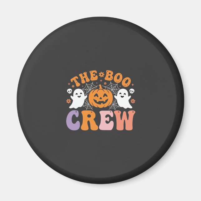 Halloween Grusel Crew Geist Kürbis Design_1 Magnet (Vorne)