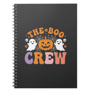 Halloween Grusel-Crew Geist-Kürbis-Design_1 Notizblock