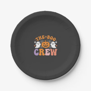 Halloween Grusel-Crew Geist-Kürbis-Design_1 Pappteller