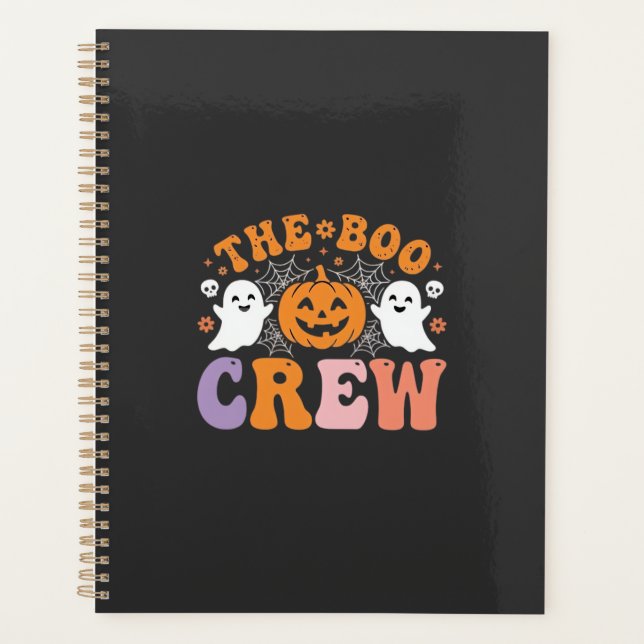 Halloween Grusel-Crew Geist Kürbis Design_1 Planer (Vorderseite)