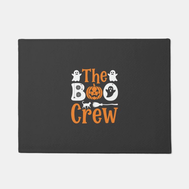Halloween Grusel-Crew Geist Kürbis Katzen Design Fußmatte (Vorderseite)
