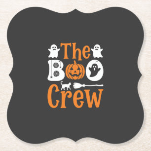 Halloween Grusel Crew Geist Kürbis Katzen Design Untersetzer