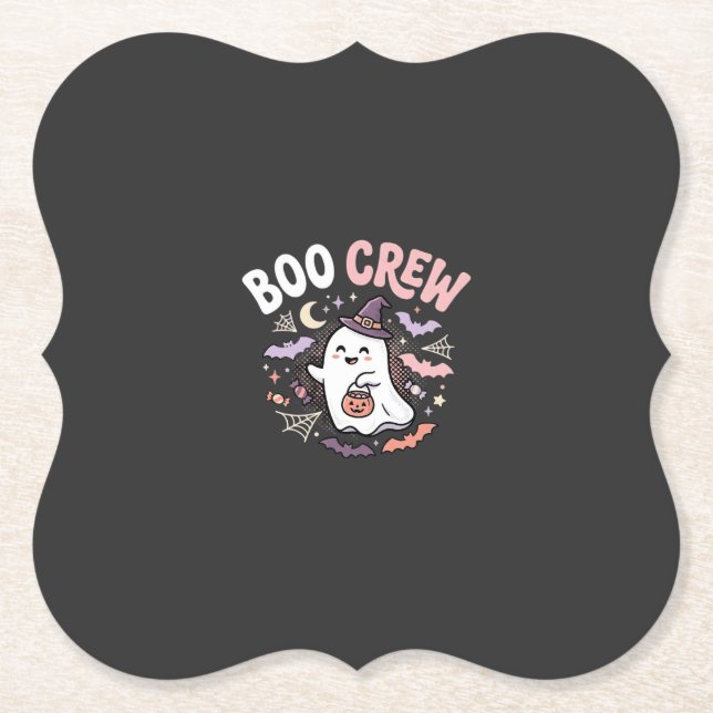 Halloween Grusel Crew Geist Untersetzer (Vorderseite)