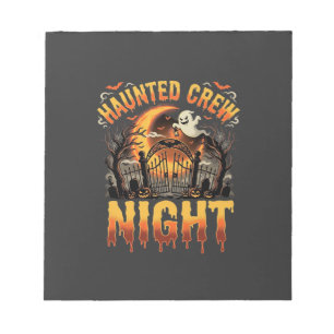 Halloween Grusel-Crew-Nacht Notizblock