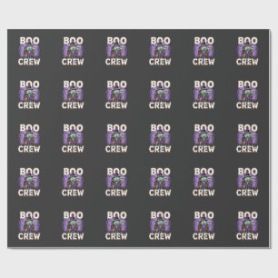 Halloween Grusel-Crew Zombie-Familie Vektordesign Geschenkpapier