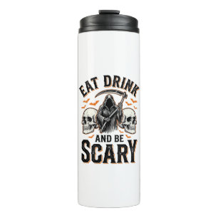 Halloween Grusel Essen Trinken Und Sei Gruselig Se Thermosbecher