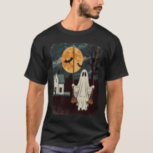 Halloween Grusel Geist Schaukel T-Shirt