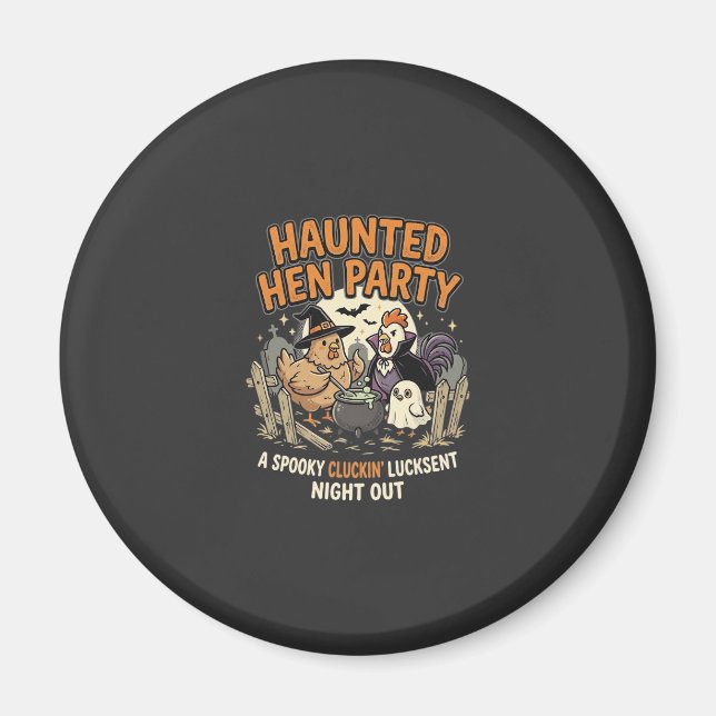Halloween Grusel-Henne-Party Magnet (Vorne)