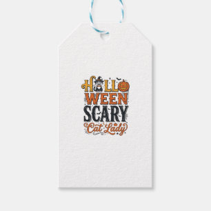 Halloween Grusel Katzenlady Vintage-Katze-Shirt-De Geschenkanhänger