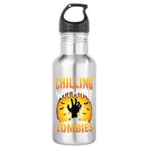 Halloween Grusel Mit Mir Zombies Grafik Edelstahlflasche
