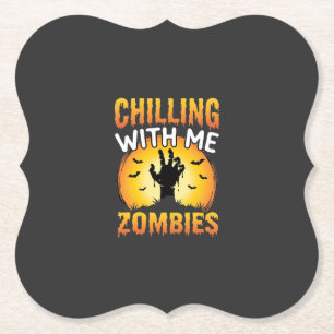 Halloween Grusel Mit Mir Zombies Grafik Untersetzer