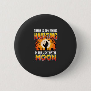 Halloween Grusel Mond Friedhof Horror Button