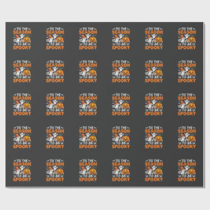 Halloween Grusel-Saison Katze Geist Kürbis Geschenkpapier