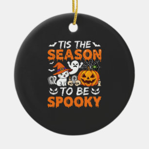 Halloween Grusel-Saison Katze Geist Kürbis Keramik Ornament