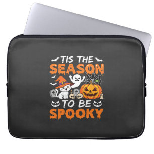 Halloween Grusel Saison Katze Geist Kürbis Laptopschutzhülle