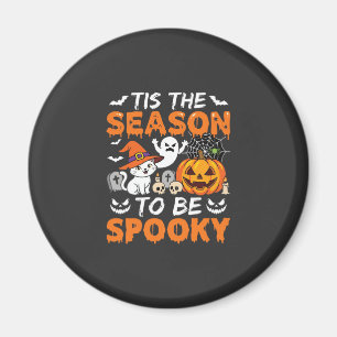 Halloween Grusel-Saison Katze Geist Kürbis Magnet
