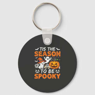 Halloween Grusel-Saison Katze Geist Kürbis Schlüsselanhänger