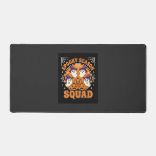 Halloween Grusel-Saison-Squad-Geist-Kürbis-Design Schreibtischunterlage