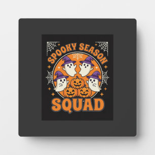 Halloween Grusel-Saison-Squad-Geister-Kürbis-Desig Fotoplatte