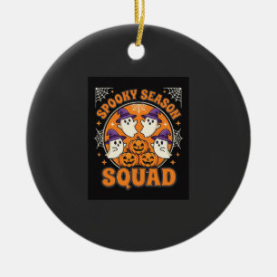Halloween Grusel-Saison-Squad-Geister-Kürbis-Desig Keramik Ornament