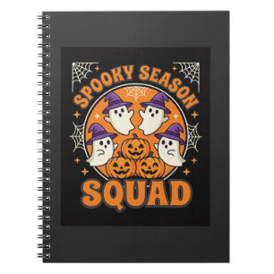 Halloween Grusel-Saison-Team Geist-Kürbis-Design Notizblock