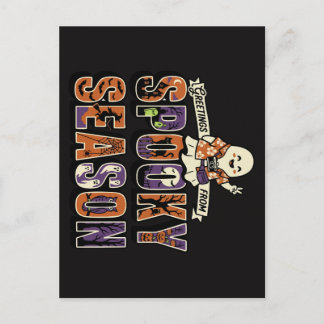 Halloween Grusel-Saison-Tourist-Geist Postkarte