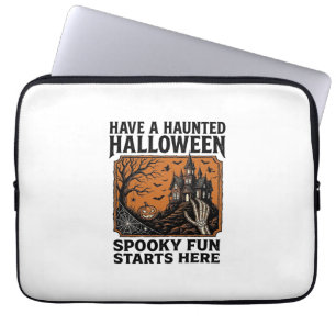 Halloween Grusel-Shirt Spukig Vintage-Party-Design Laptopschutzhülle