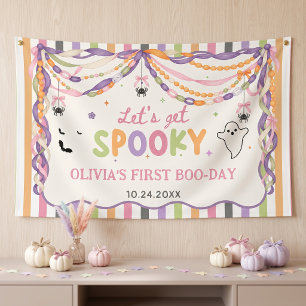 Halloween Grusel-Spaß Mädchen Geburtstagsfeier Banner