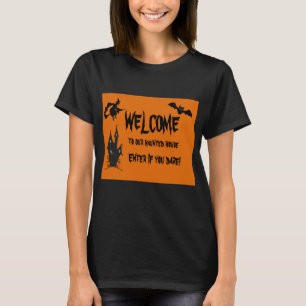Halloween Grusel Spukhaus Damen T-Shirt