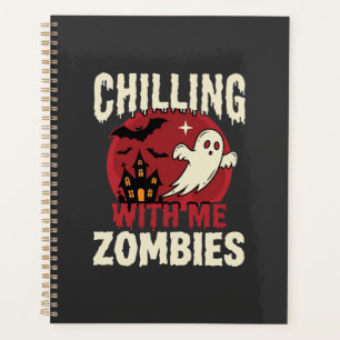 Halloween Gruseldesign mit mir Zombies Geist Planer