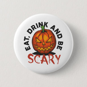 Halloween Gruselig Button