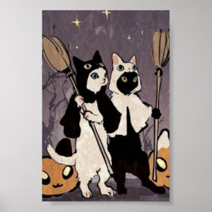 halloween, gruselig, geist, hexe, schrecklich, süß poster