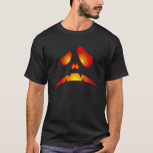 Halloween Gruselig Halloween Kürbiskopf Gesicht Gr T-Shirt