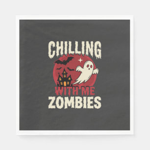 Halloween Gruselig Mit Mir Zombies Geist Design Serviette