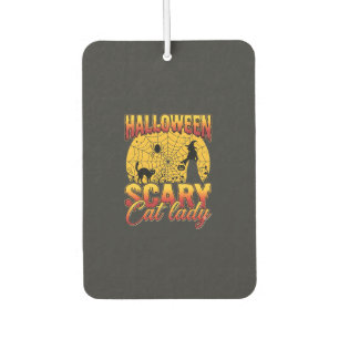Halloween Gruselige Katzenlady Hexe Spinnennetz Autolufterfrischer