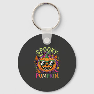 Halloween Gruselige Kürbis-Sonnenbrille Vektor Schlüsselanhänger