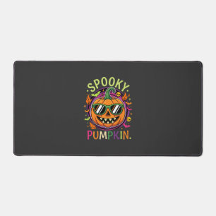 Halloween Gruselige Kürbis Sonnenbrille Vektor Schreibtischunterlage