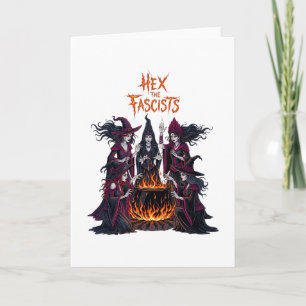 Halloween Gruselige Liberale Hexe Anti Trump 1  Karte