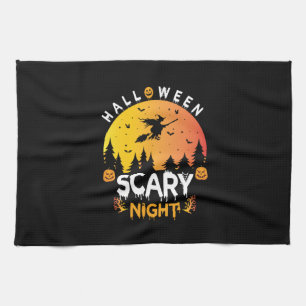 Halloween Gruselige Nacht Geburtstag Geschirrtuch