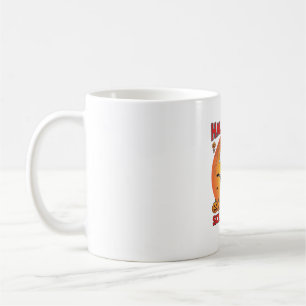 Halloween Gruselige Nacht Totenkopf Hexenhut Kürbi Kaffeetasse