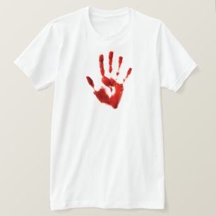 Halloween Gruselige Rote Hand (Stil Nr. 1) T-Shirt