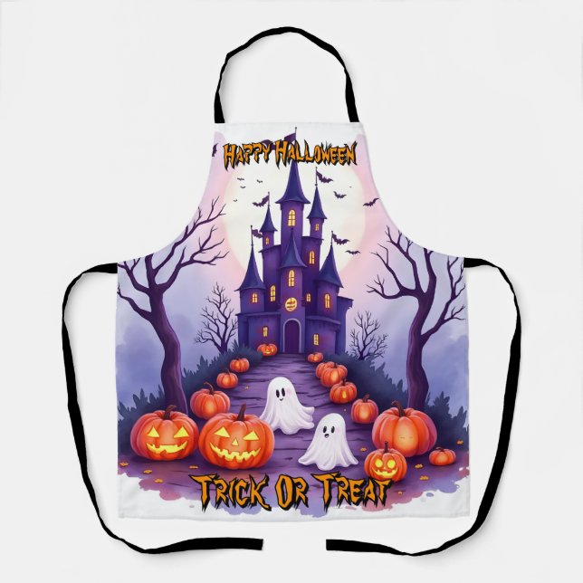 Halloween Gruselige Süße Beliebte Kollektion Schürze (Vorderseite)