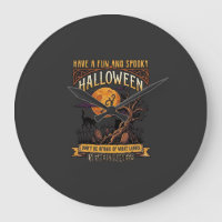 Halloween Gruseliger Baum Vollmond Schwarze Katze