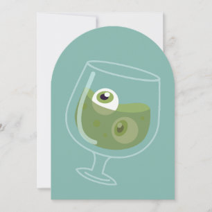 Halloween gruseliger Cocktail Augäpfel spooky Auge Einladung