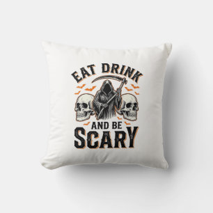 Halloween Gruseliger Essen Trinken Und Sein Grusel Kissen